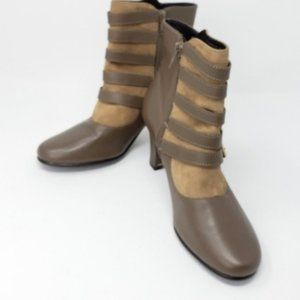 AEROSOLES Leather Zip Up Boots Sz 8M NWOT